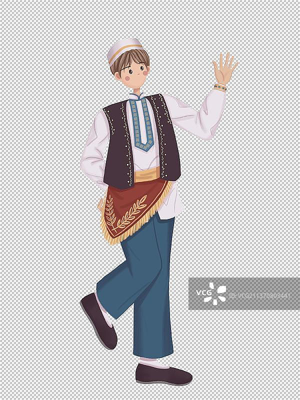 保安族少年图片素材