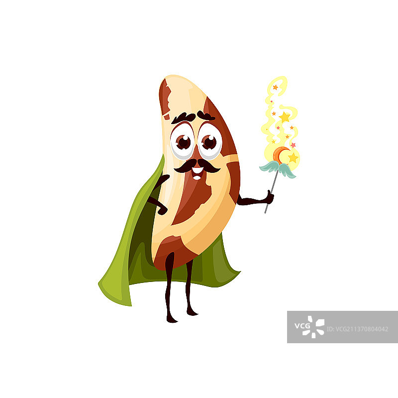 巴西坚果巫师或魔术师角色图片素材