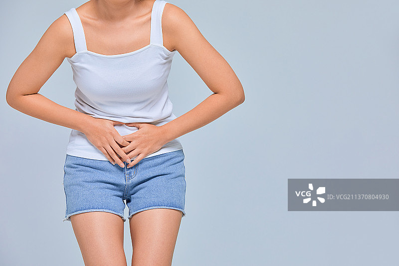 健康生活、医疗保健、疾病、女性、盆腔、疼痛、背痛、宫颈癌、卵巢癌、慢性病图片素材