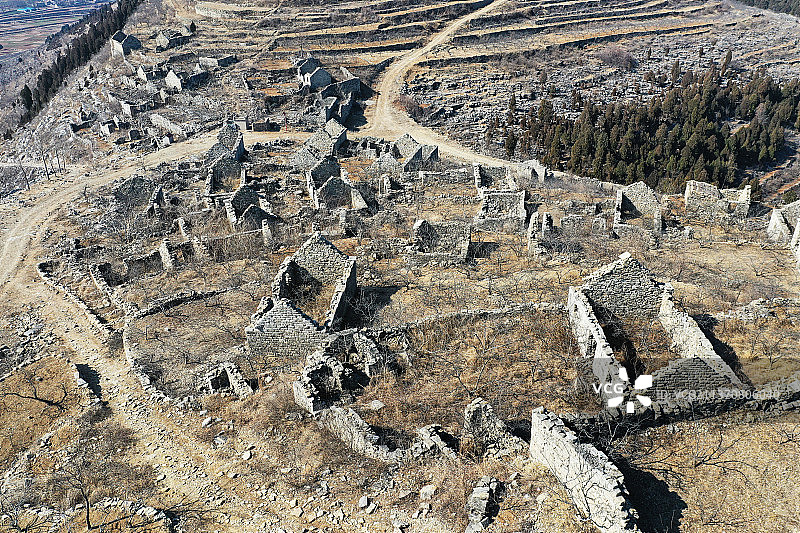 山东枣庄山亭区古村落图片素材