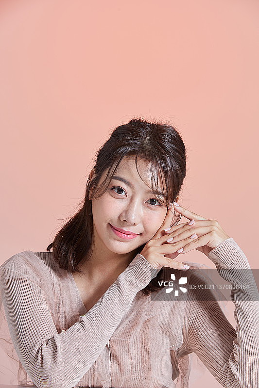 女人，美丽，色彩，微笑图片素材