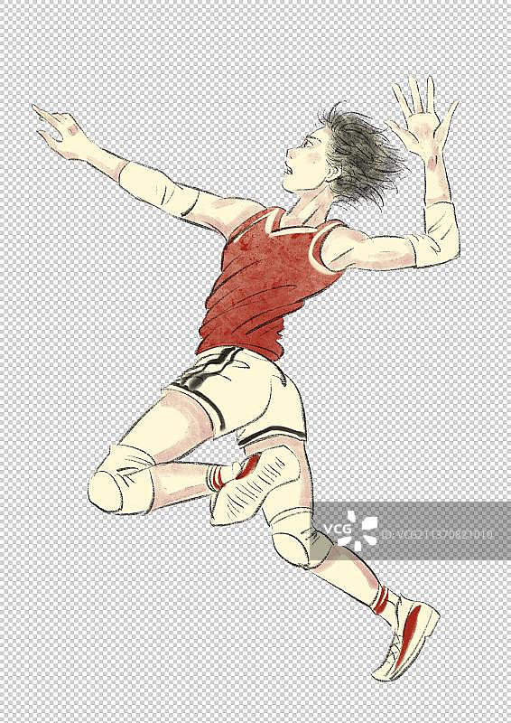 排球运动员图片素材