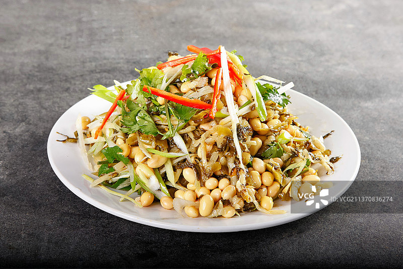 中餐美食-梅菜拌笋干图片素材