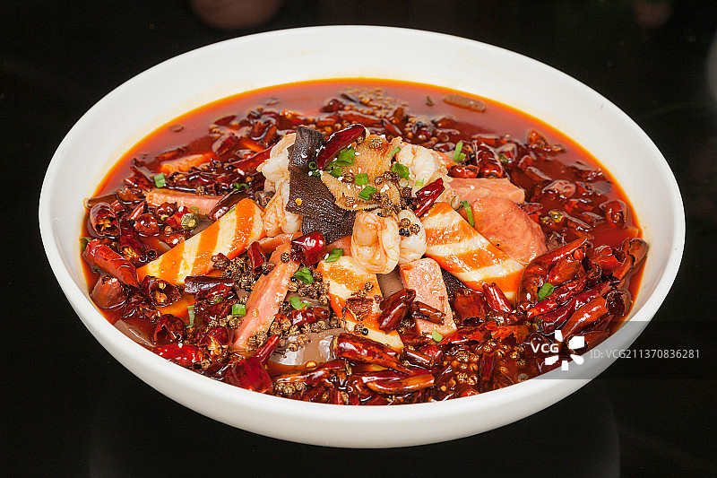 中餐美食-毛血旺图片素材