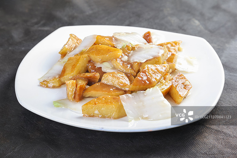 中餐美食-白菜烧豆腐图片素材