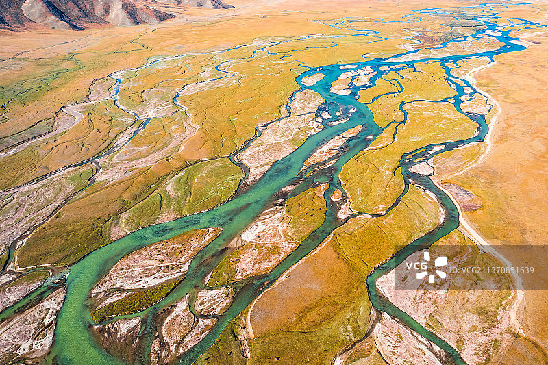 新疆巴音郭楞蒙古自治州巴音布鲁克草原开都河日出自然风光图片素材