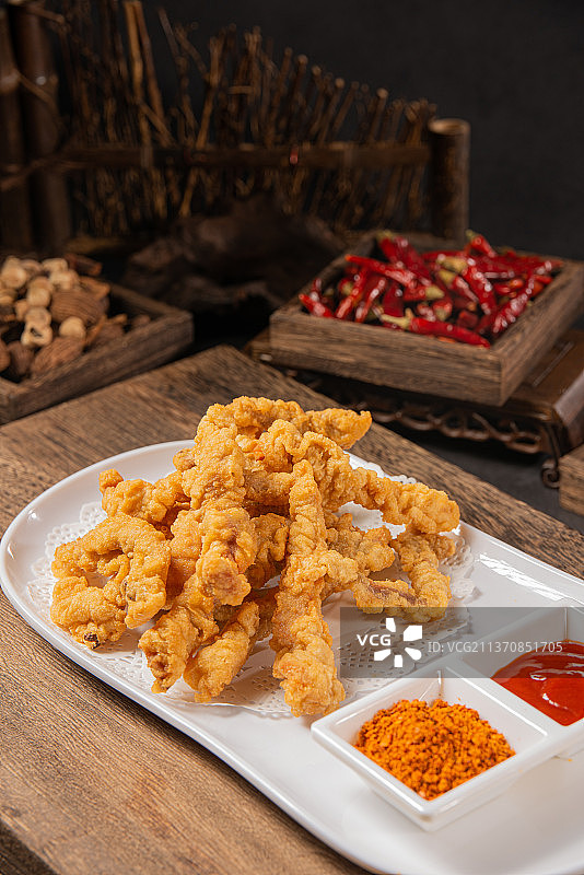 现炸小酥肉图片素材