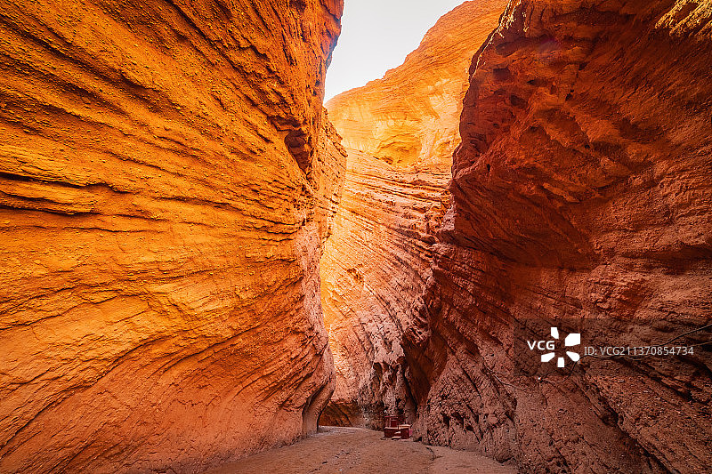 新疆独库公路库车天山神秘大峡谷自然风光图片素材
