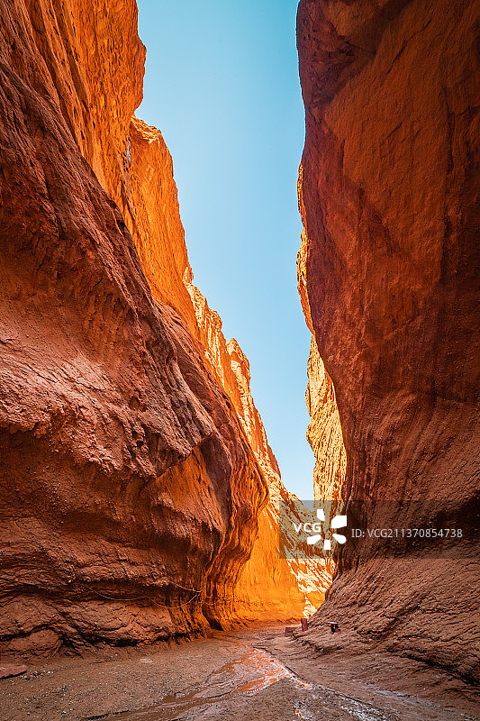 新疆独库公路库车天山神秘大峡谷自然风光图片素材
