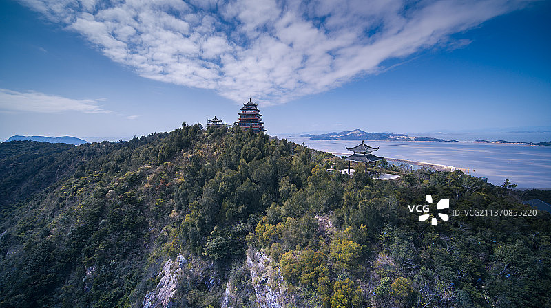温州市洞头区烟墩山望海楼图片素材