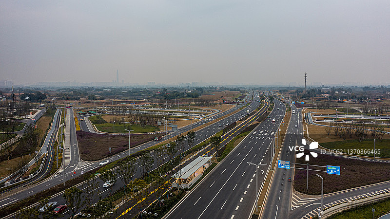 成都蜀都大道图片素材