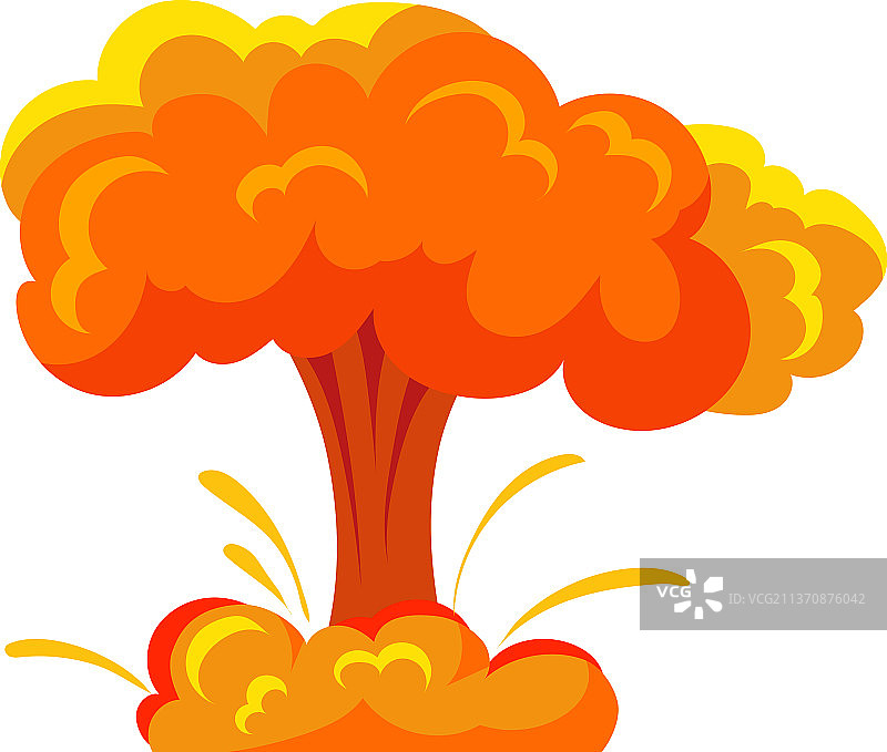 核爆炸卡通效果原子弹图片素材