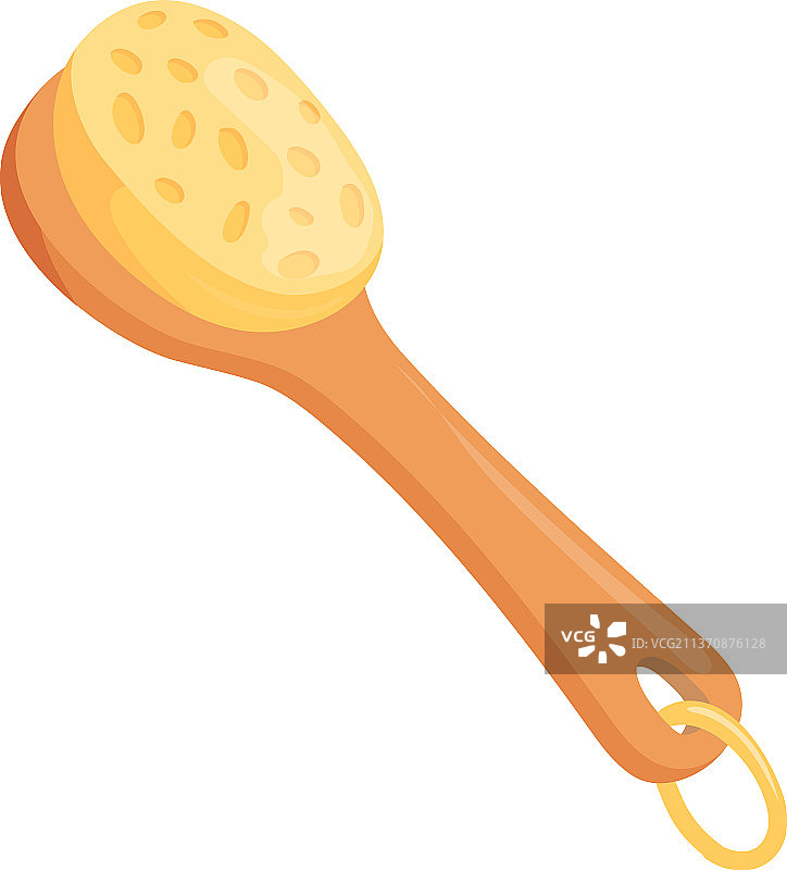 卡通浴用木柄海绵图片素材