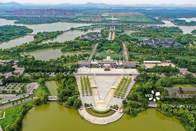 潘安湖湿地公园+江苏省徐州市贾汪区潘安湖湿地公园潘安水镇图片素材