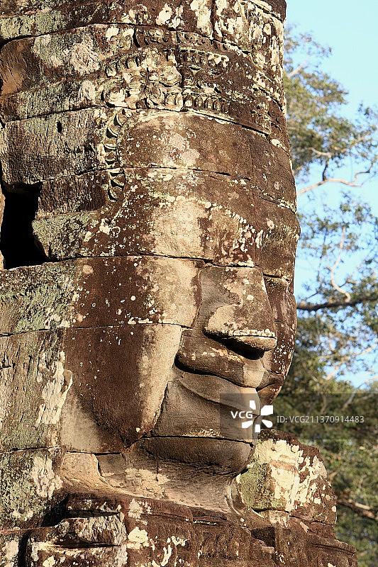 柬埔寨高棉的微笑图片素材