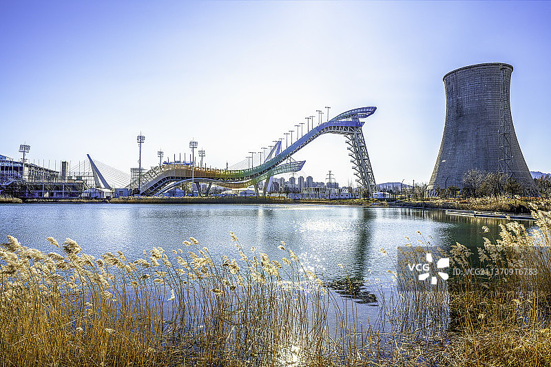 首钢园滑雪大跳台图片素材