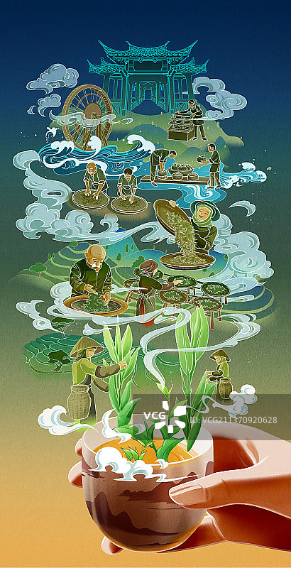 创意海报（茶厂）图片素材