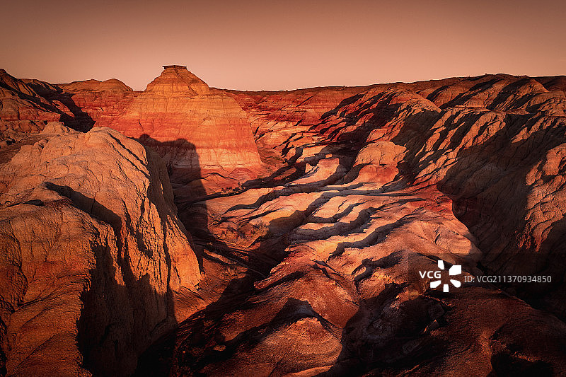 新疆阿勒泰富蕴县五彩城丹霞地貌自然风光图片素材