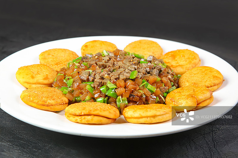 中餐美食-驴肉酥图片素材