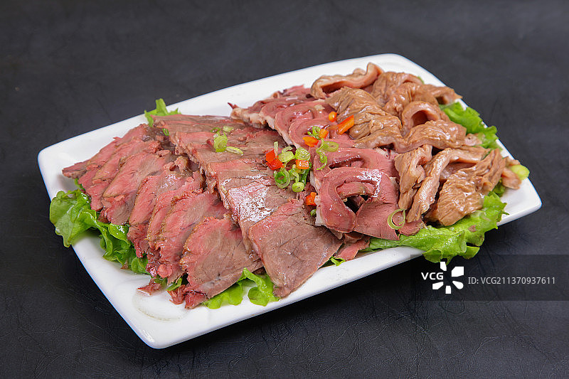 中餐美食-驴肉拼盘图片素材