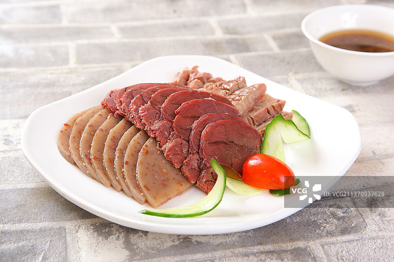 中餐美食-驴肉拼盘图片素材