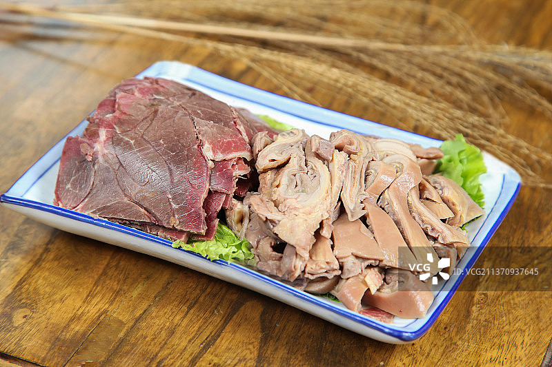 中餐美食-驴肉拼盘图片素材