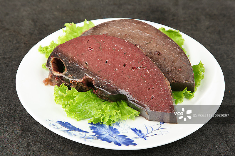 中餐美食-酱香驴肝图片素材