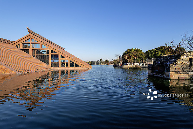 上海松江广富林文化遗址公园图片素材