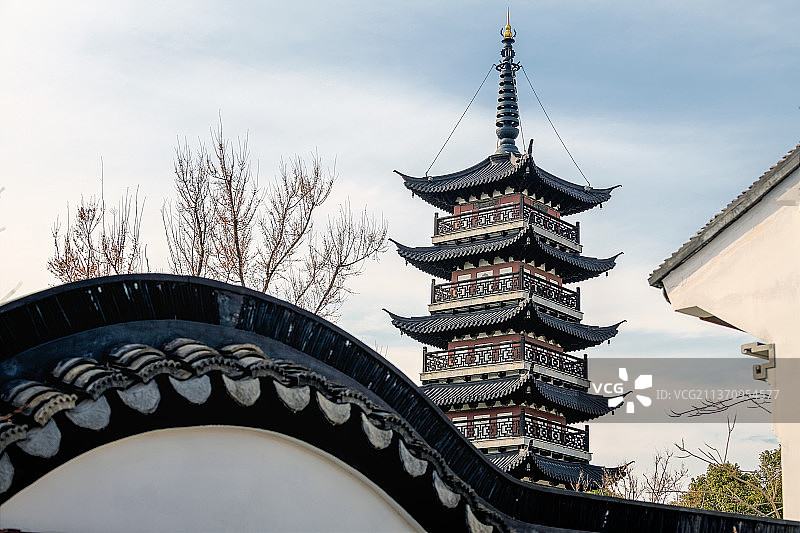 上海青浦万寿塔图片素材