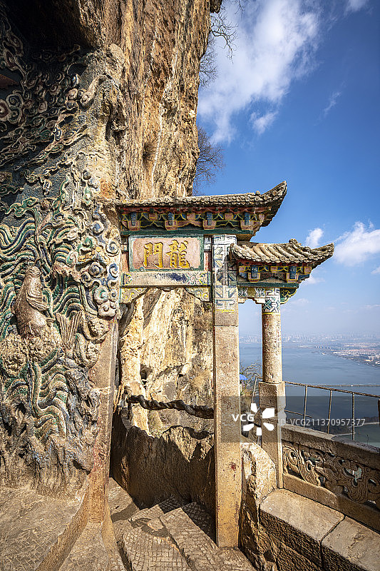 云南昆明西山风景区图片素材