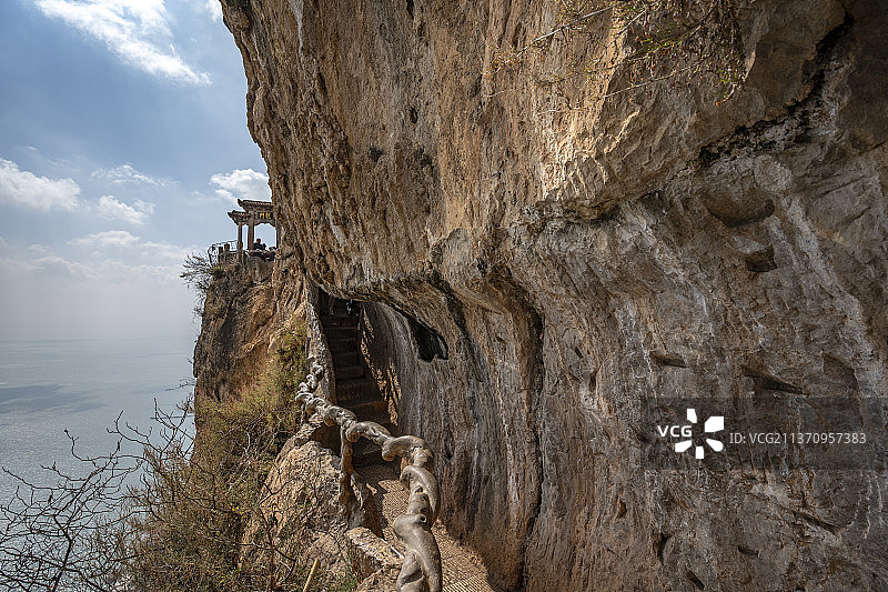 云南昆明西山风景区图片素材