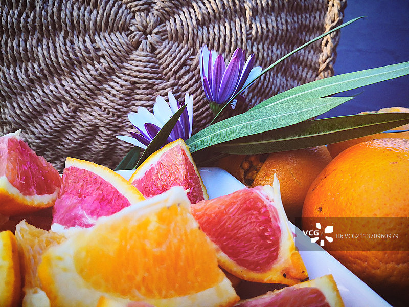 橙子和葡萄柚特写，南非图片素材