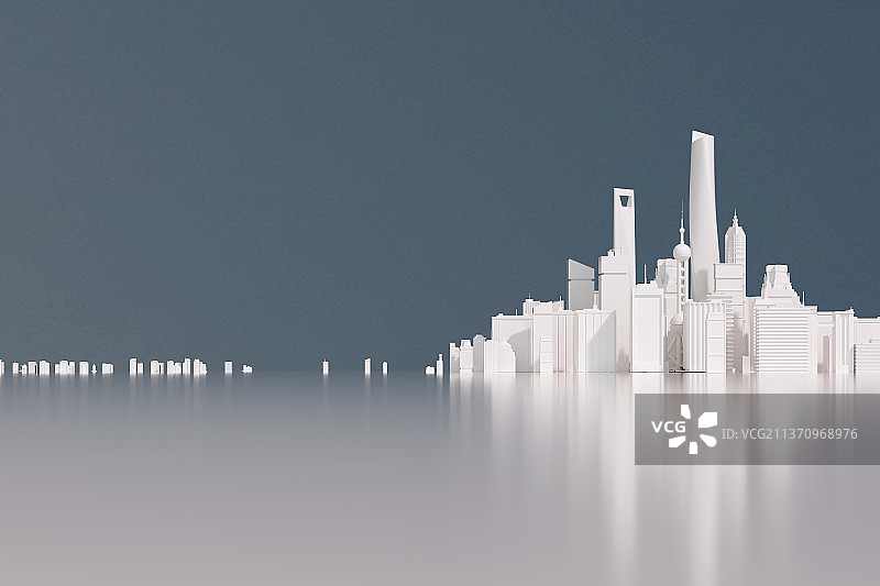 城市建筑群3D背景图片素材