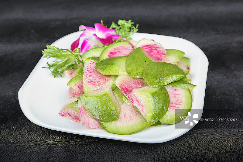 中餐美食-凉拌萝卜皮图片素材