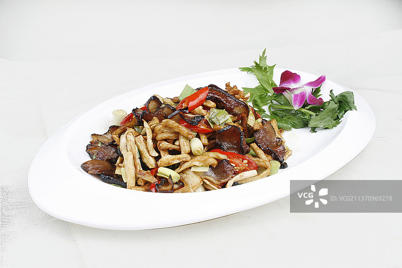 中餐美食-萝卜干炒腊肉图片素材