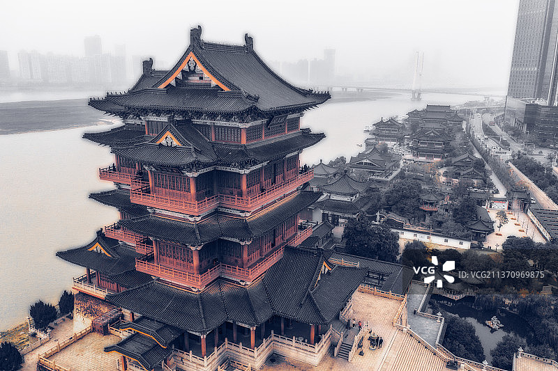 滕王阁+江西省南昌市东湖区滕王阁景区图片素材
