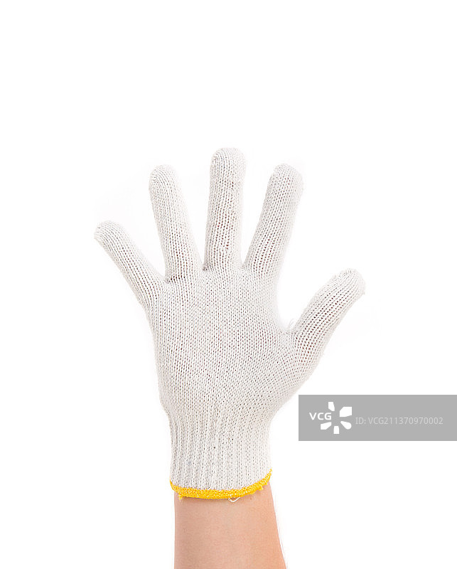 显示五指的薄款工作手套，摩尔多瓦图片素材