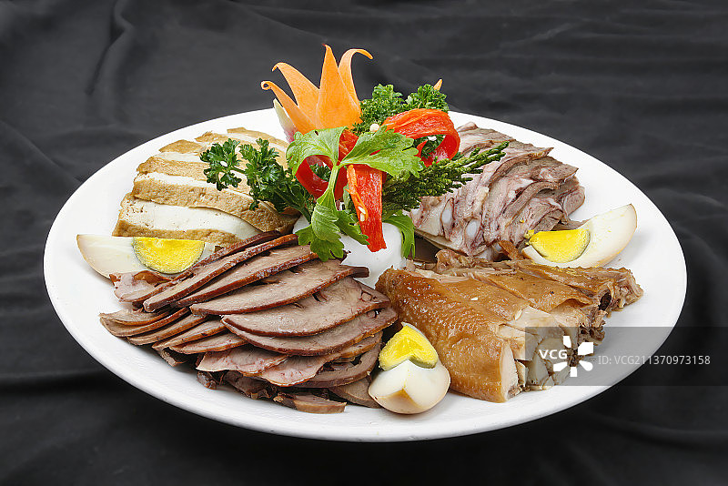 中餐美食-卤水拼盘图片素材