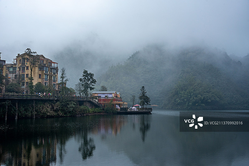 贵州赤水河天鹅堡风光图片素材