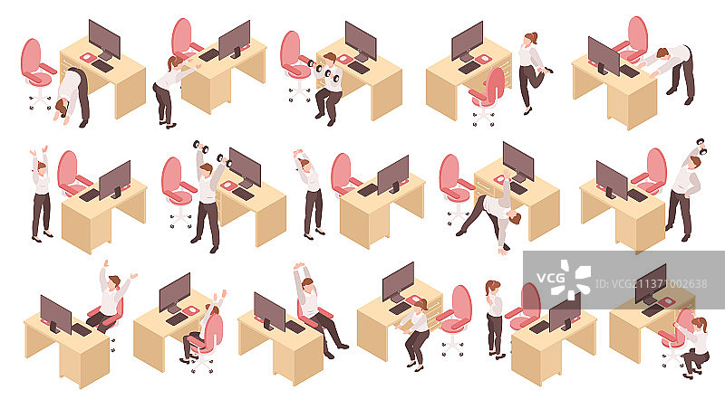 工作场所锻炼套装图片素材