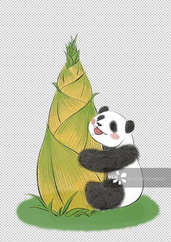 熊猫插画图片素材