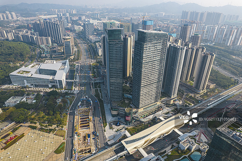 深圳光明区中心区 光明中心区 光明区市政府 光明区CBD图片素材