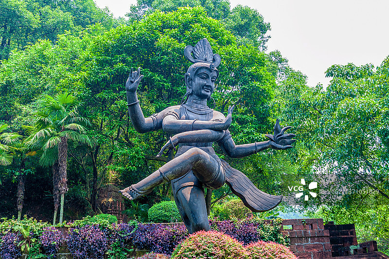 中国四川乐山东方佛都景区图片素材