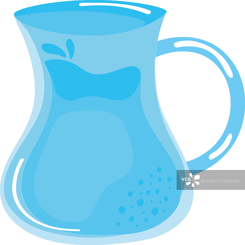 装满清水的罐子图片素材