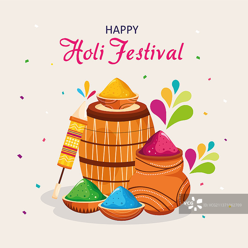 印度洒红节图片素材