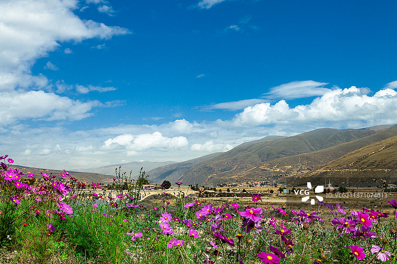 中国川西高原风光图片素材