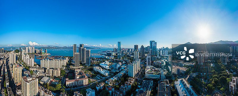 深圳蛇口航拍全景图片素材