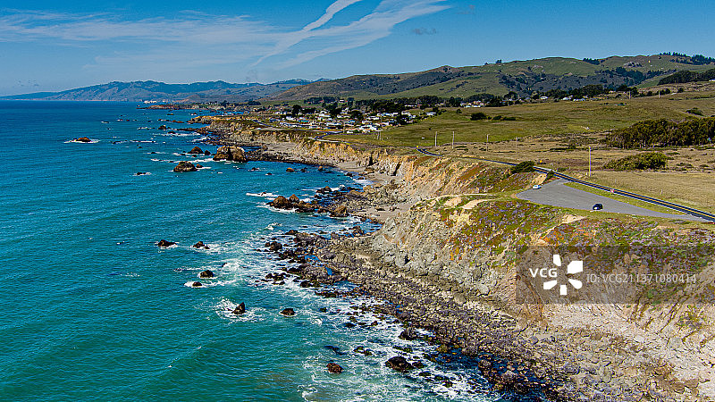 索诺玛海岸公路1号索诺玛县图片素材