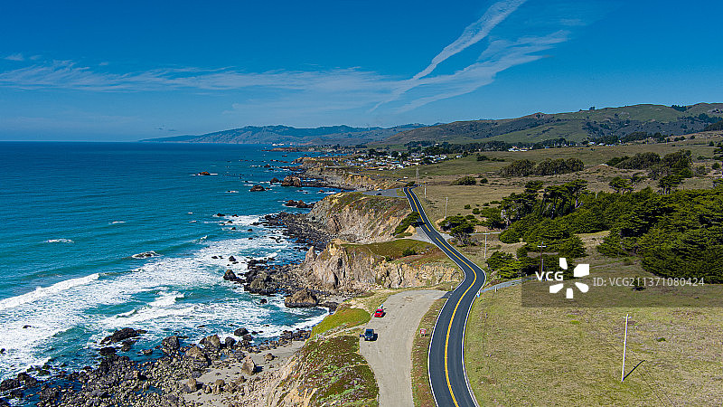 索诺玛海岸公路1号索诺玛县图片素材