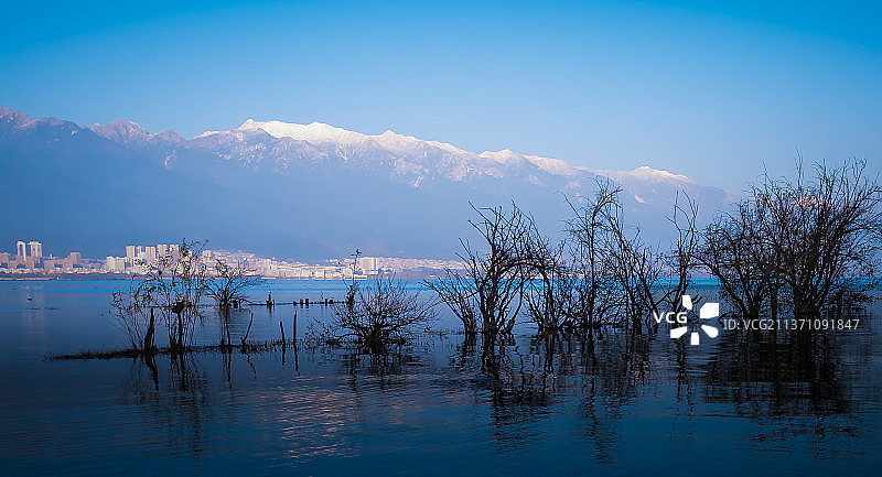 苍山雪景图片素材